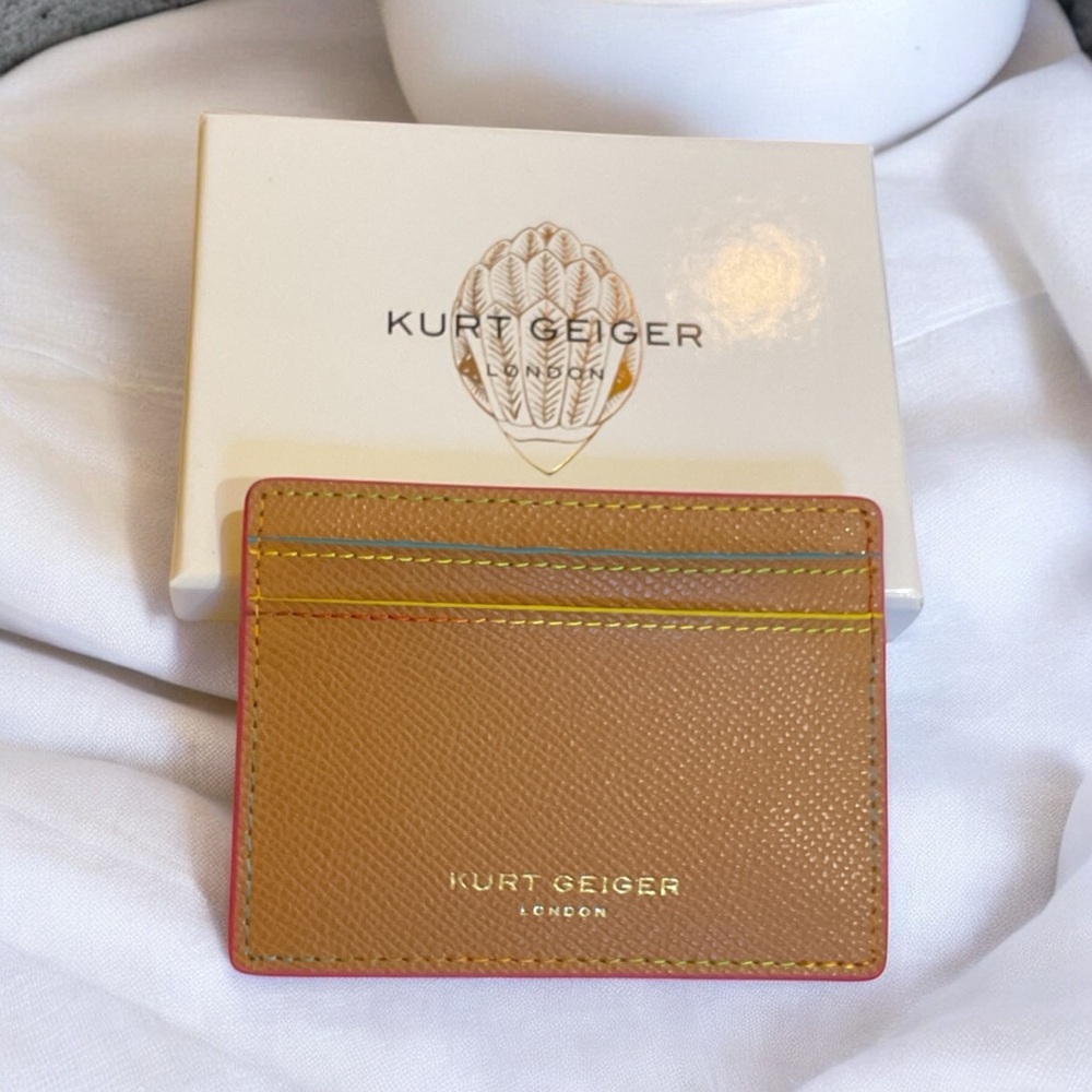 Kurt Geiger Tan Card Holder NWT